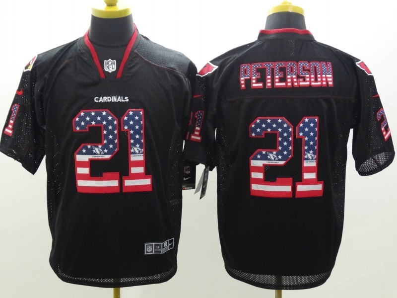 Men's Arizona Cardinals Patrick Peterson #21 Black Jersey